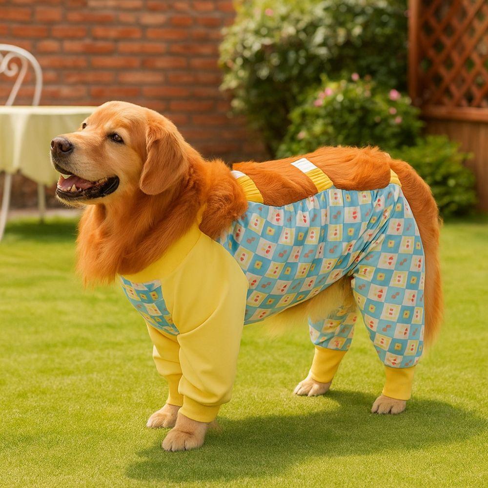 Adjustable Dustproof Dog Pants Breathable Pet Outdoor Coverall Waterproof Dog Pants Strolling