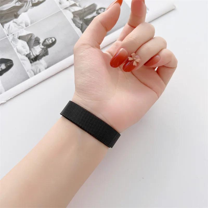 

Milanese Loop для Xiaomi Smart Miband 8 ремешок спортивный браслет miband8 смарт-часы сменный браслет для Mi Band 8 аксессуары Mi band 8 серебряный