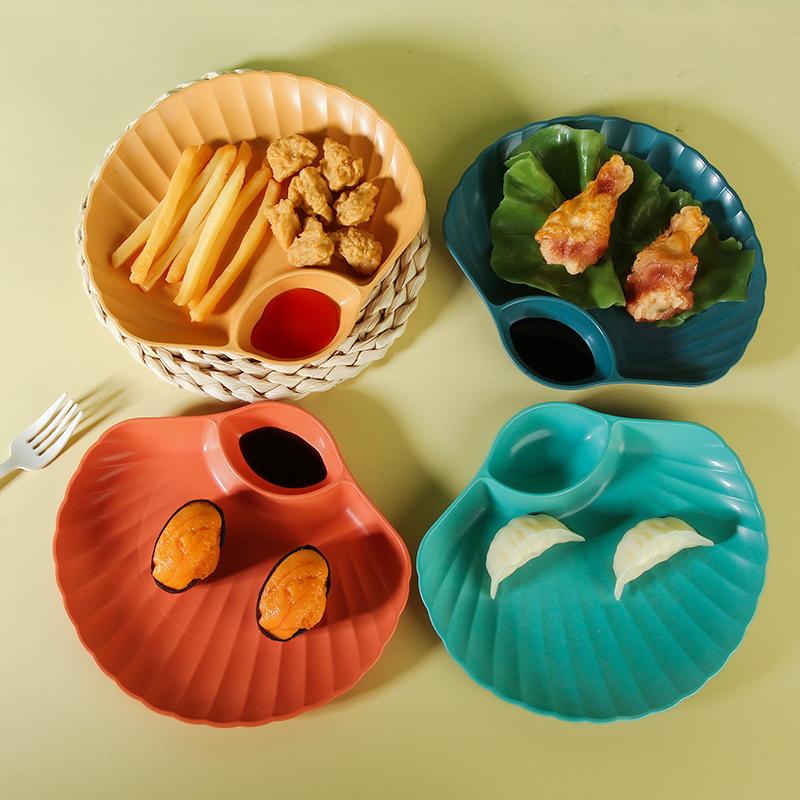 Creative Shell-Shaped Living Room Fruit and Pastry Dip Dish