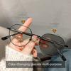 Trendy Anti Blue Light Glasses Women Retro Round Metal Frame Blue Rays Blocking Photochromic Eyewear
