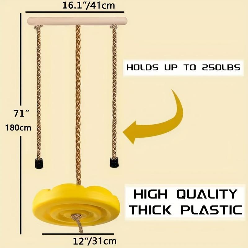 3in 1 Monkey Stem Petal Swing Sunflower Children's Swing Circular Swing Outdoor Indoor Plastic Circular Swing