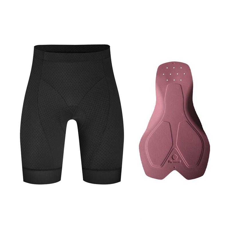 Womens High-Waist Elastic Cycling Shorts Breathable Moisture-Wicking Slim Fit Bike Sport Pant