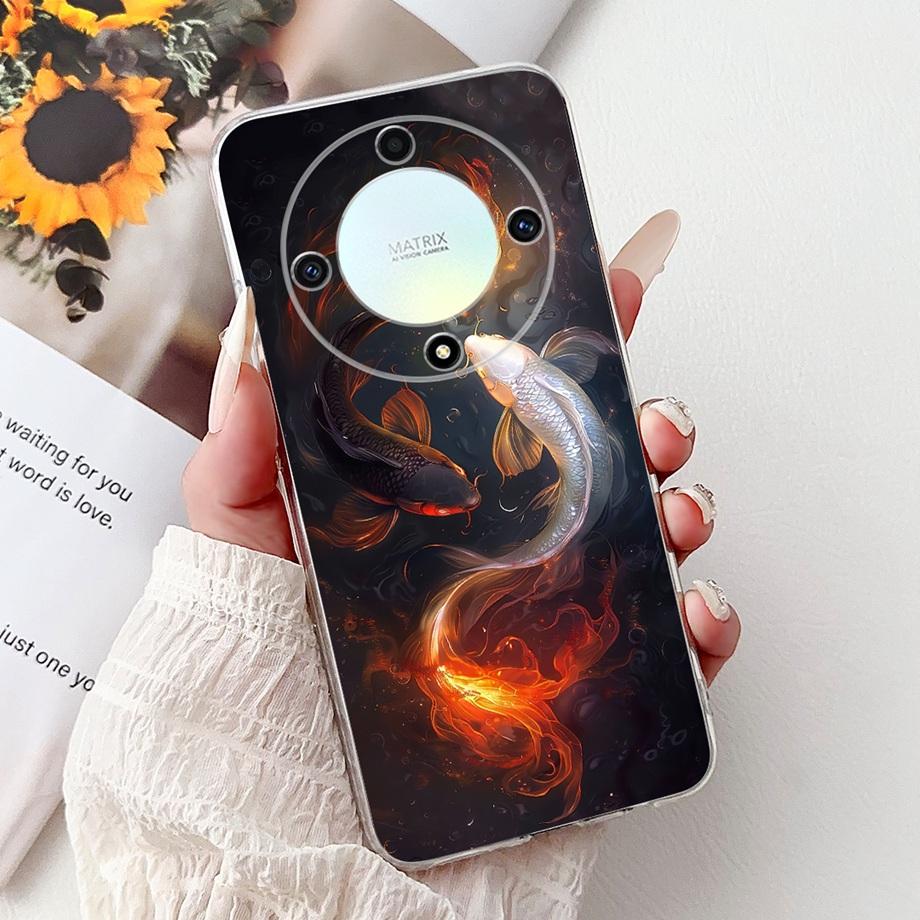 For Honor Magic6 Lite Case ALI-NX3 Popular Fashion Painted Cover Soft Slim Phone Case For Honor Magic5 Lite Magic 6 Lite 5G Bags