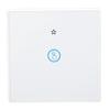 Wireless Light Switch Tempered Glass Panel Smart Touch Wall Switch 433MHz with Receiver