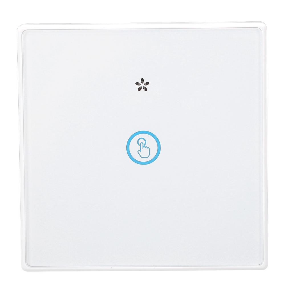 Wireless Light Switch Tempered Glass Panel Smart Touch Wall Switch 433MHz with Receiver
