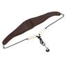 Saxophone Neck Strap for Alto Tenor Sax Breathable Adjustable Instrument Accessories with Metal Hook Brown