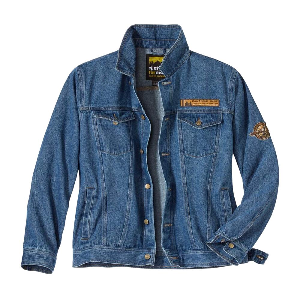 Jaqueta Jeans Atlas For Men com Patch Bordado Masculino