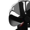 Wood Stove Fan 6 Blade Heat Powered Quiet Operation High Temperature Resistant Aluminum Alloy Fireplace Fan