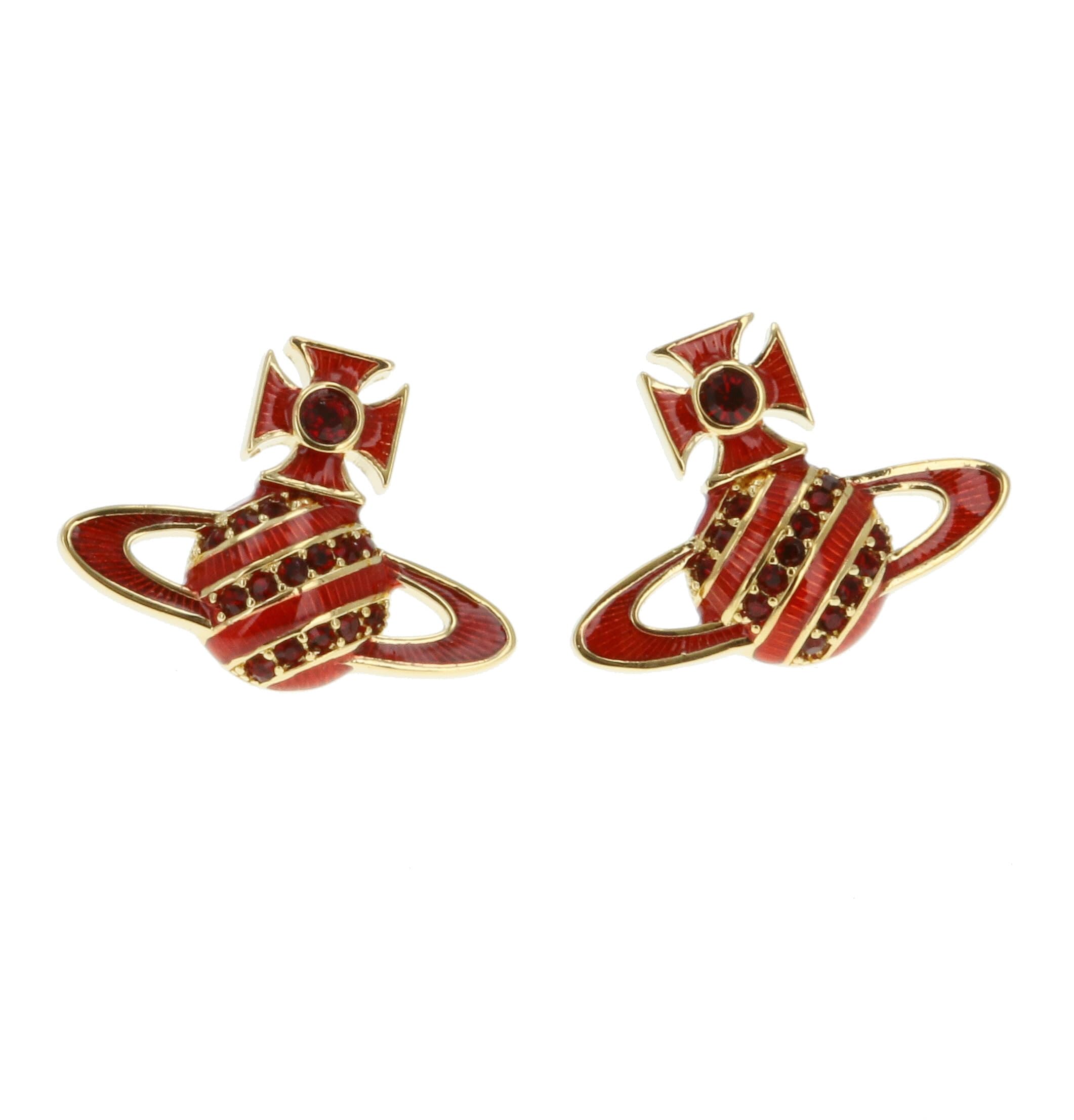 

Vivienne Westwood ASSITA Earrings Brass Women s 62010365/02R883 [Used] золотий