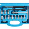 17PCS Fuel Injector Cleaning & Repair Tool Kit, Valve Seat Reamer Set for Car