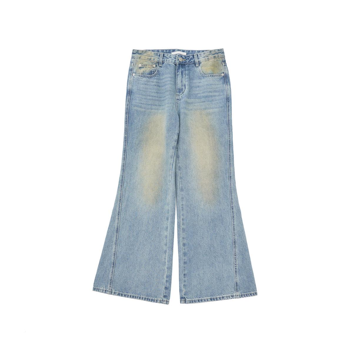 Women s Spring High Waist Retro Bell Bottom Jeans - Versatile Long Pants Small
