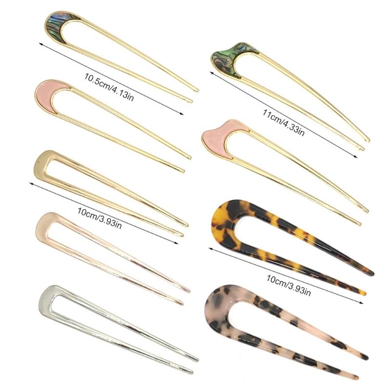 Unique Hair Fork Large French Metal Hair Clip For Women Elegant Bun Styling Hair Pins Vintage Hairstyle Accessories