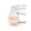 Bague - Pearls &amp; Colors - Perle de Culture d'Eau Douce 8-9 mm Bouton - Perle Rose - Argent 925 - Qualité AAA+ - Femme