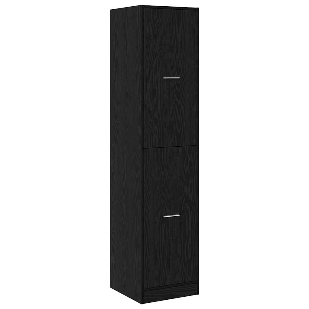 Pharmacy Cabinet Black Oak Effect 40 x 41 x 174.5 cm