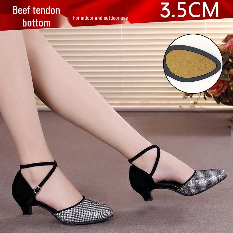 Женские туфли для латиноамериканских бальных танцев на мягкой подошве