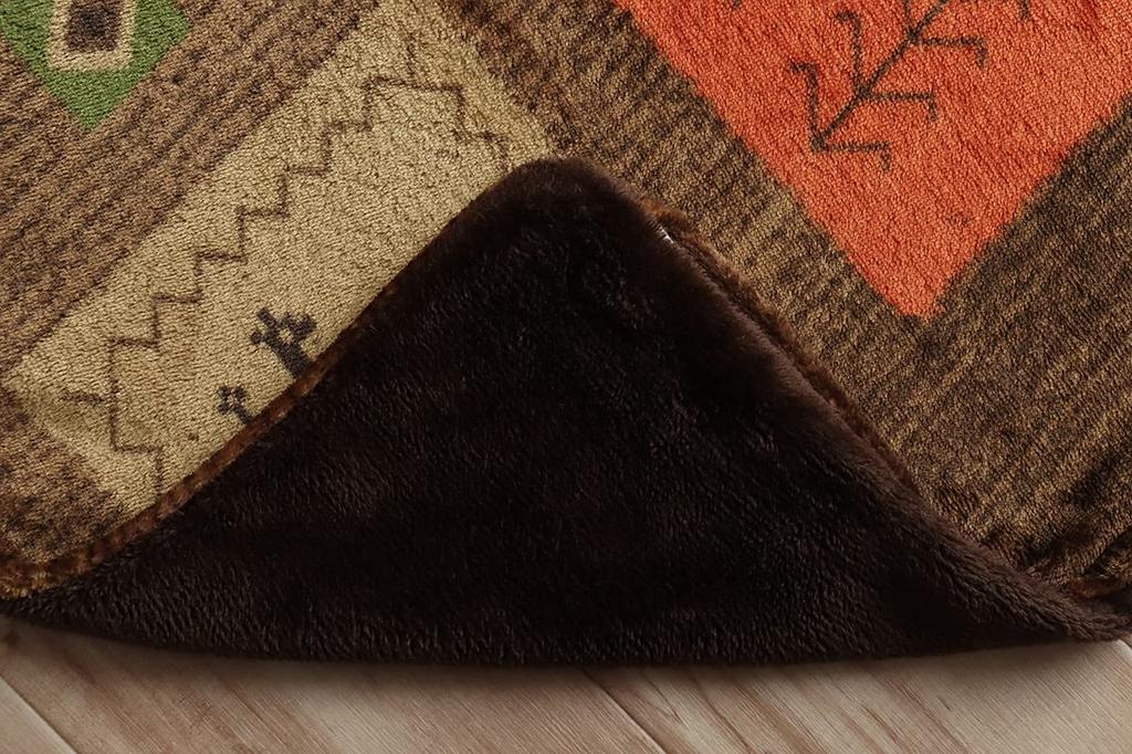 IKEHIKO Kotatsu-Bezug, Cottage, ca.. 195 x 195 cm, Braun, Quadratisch, Mit Reißverschluss, Einzelartikel, Wasserabweisend, Gabbeh-Muster, Waschbar, #5576529