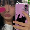 Polka Dot Black Cat Applies To iPhone17 Mobile Phone Case Apple Air Cat Ears 16/15 Cute 14 Women 13 Soft Cover
