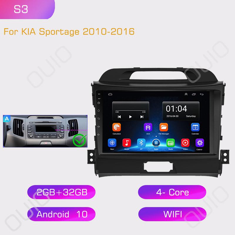 2din Car Radio Multimedia Player Carplay Auto GPS Navigation DSP WIFI NO DVD For KIA Sportage 2010 2011 2012 2013 2014 2015 2016
