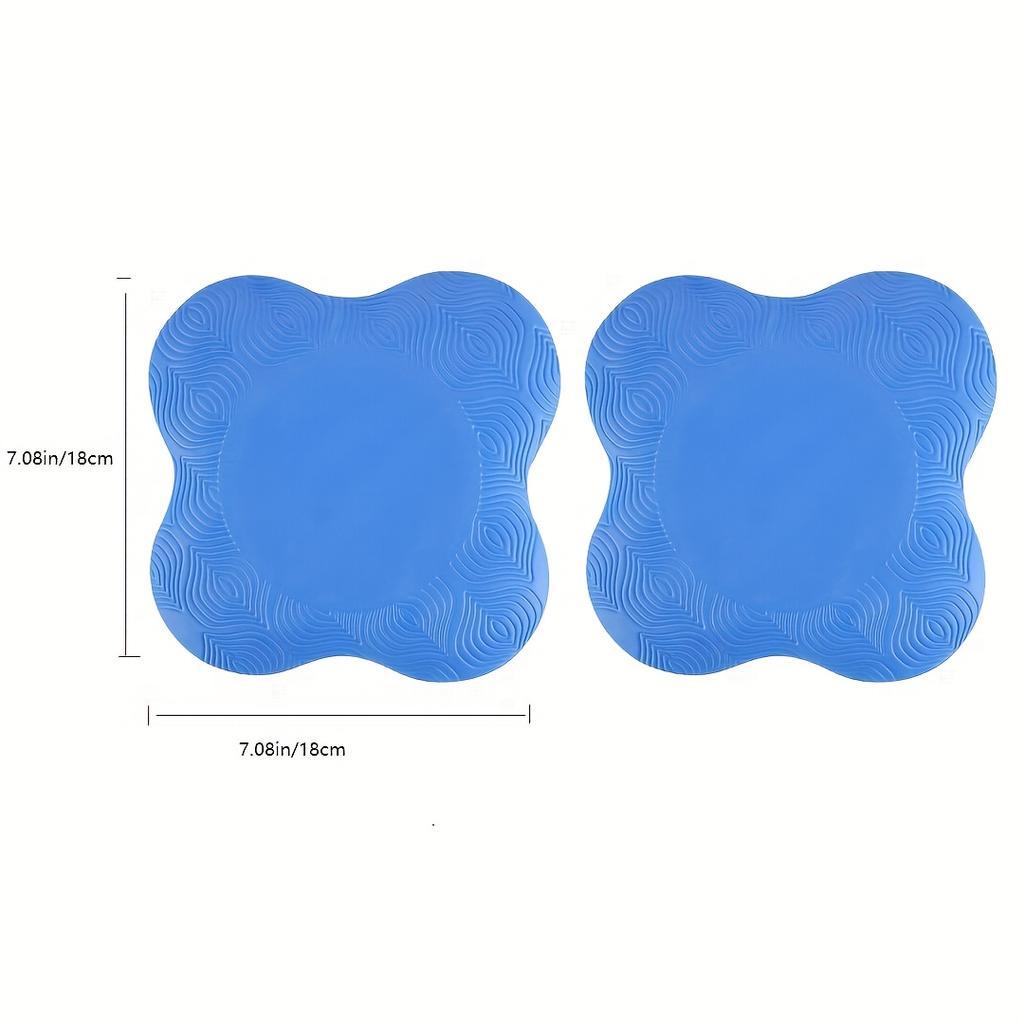 2pcs Blue Rubber Yoga Knee Pads - Versatile Protection for Knees, Elbows, Wrists & Hands, Ideal Gift for Valentine's/Women's/Mother's Day