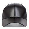 PU leather hat, spring and autumn models, middle-aged and elderly men's and women's baseball caps, hot-selling thermal shade peaked caps