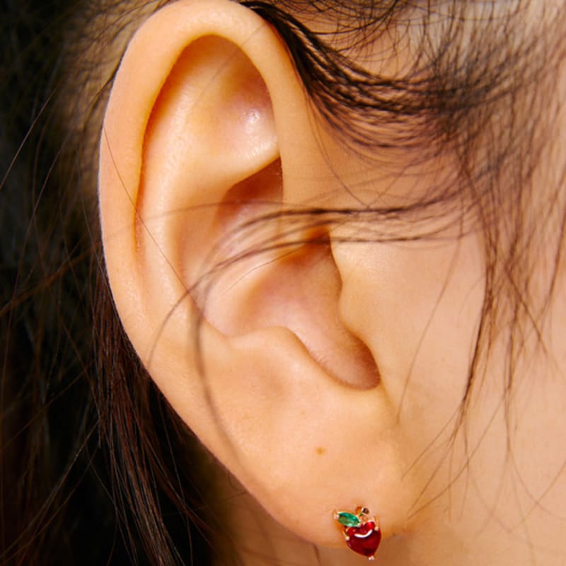 Tirr Lirr 14K Pink Gold Delicious Cherry (R) Piercing TEPK4P00199M(PC)-3