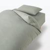 MUJI Washed Fitted 84232978 Sheet, SD, Green,