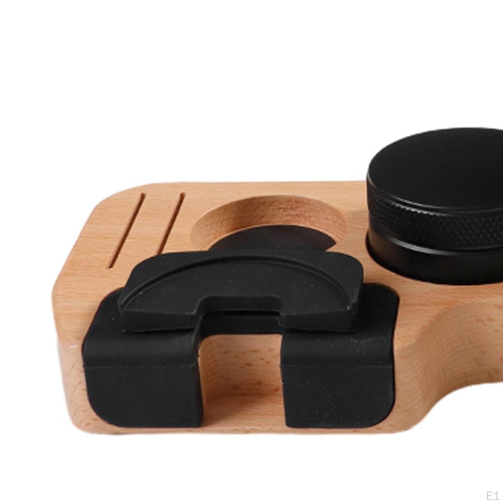 Barista's Choice Espresso Tamping Set - Premium Wooden Base and Ergonomic Handle