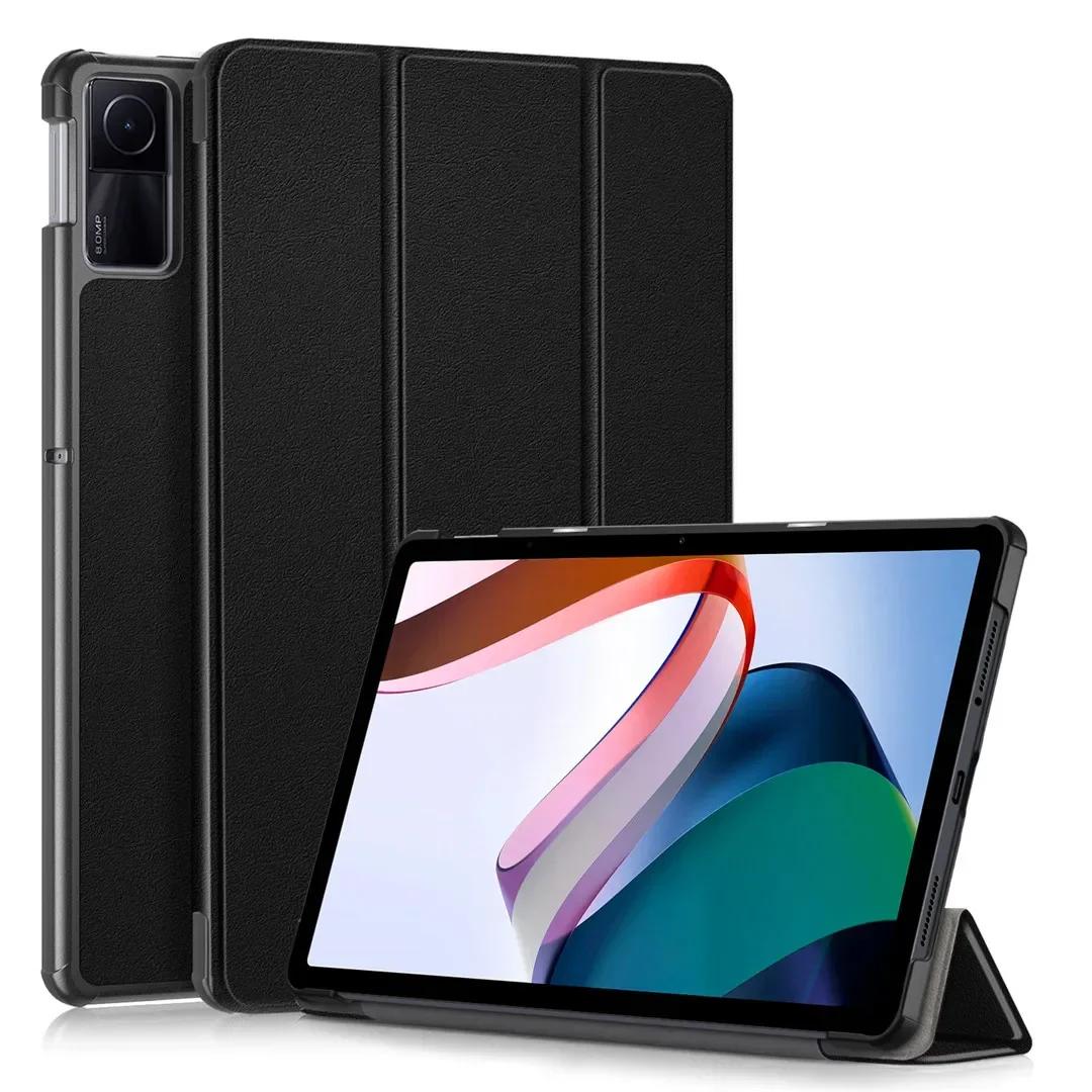 

Kids Case For Redmi Pad 2 Red Mi Pad SE 11 Inch PU Leather Magnetic Tri-Folding Stand Cover For Redmi Pad 10.61 Redmi Pad 10.6 inch чёрный