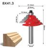 1pc Table Edge Router Bit French Baroque 8mm Shank Line Knife Woodworking Cutter Tenon Cutter for Woodworking Tools
