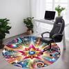 1pc Cosmic Star Mandala Chair Carpet for Office, Soft Flannel Throw Mat, Perfect for Office,Holiday Party Decoration Choice Yy251113099