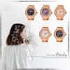 Ring Watch Women's Cute Fashion Analog Sparkle Free Size Waterproof Ring Watch Simple Rose Gold Ladies Fashion Ring Girlfriend Birthday Christmas