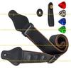 A1A2 Antislip Guitar Strap Comfortable Shoulder Strap Professional Guitar Strap for Includes Picks and Strap Button