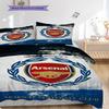 "Arsenal F.C. Gunners Emblem" Three-piece Set (1 * Duvet Cover + 2 * Pillowcase, Without Core) 2DFlat Duvet Cover and Pillowcase Soft and Comfortable