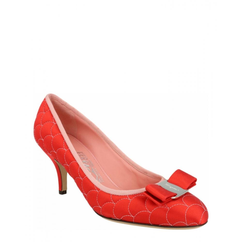 Salvatore Ferragamo Carla 70 Pumps Red