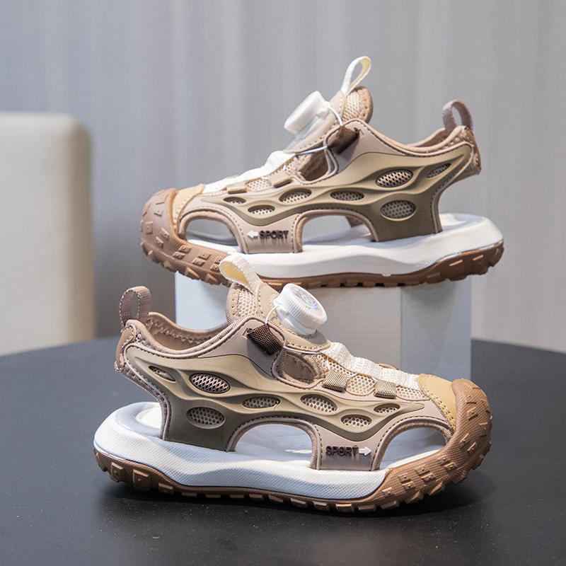 New Children's Sandals for Boys and Girls, Non-slip Closed-toe Sandals, Breathable Summer New Beach Shoes