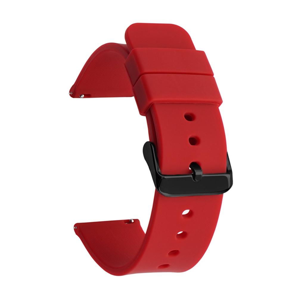 Samsung Huawei Silicone Waterproof Smartwatch Strap with Quick Release (14-24mm)
