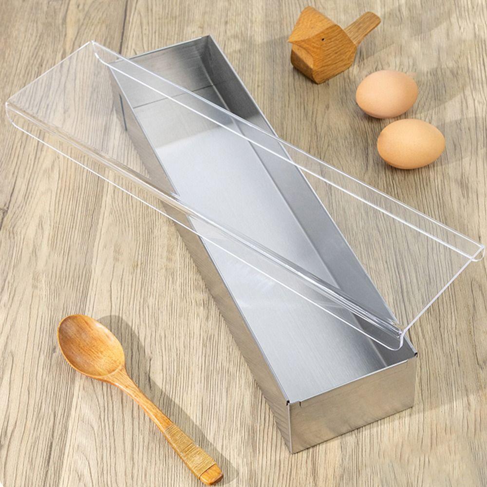 Rechteckige Tiramisu-Kuchenform mit abnehmbarem Boden, professionelle Werkzeuge, rechteckige Kuchenform, Antihaftoberfläche, Chiffonkuchen