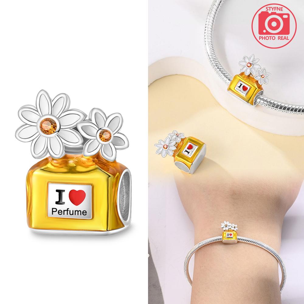 Violet Perfume Water Bottle Beads Copper Colors For Charms Copper Colors Original Bracelet For Jewelry Making