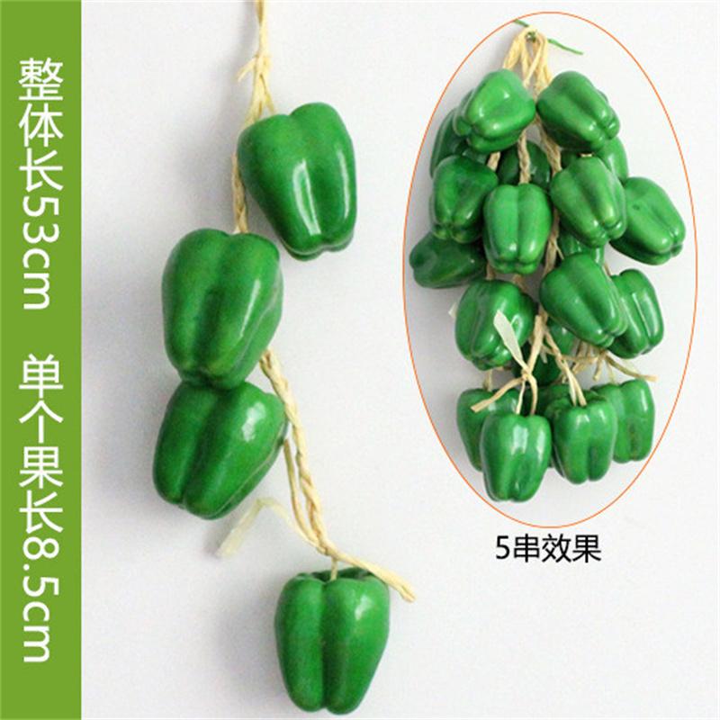 Artificial Fruit and Vegetable Hanging Skewers Harvest Festival Farmhouse Restaurant Hanging Decorations Artificial Chili Jade Rice String Model