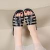 Fashion Versatile New Outer Slippers 2025 Summer One-word Flat Fairy Going Out Sandals
