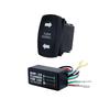 Turn Signal Rocker Switch w/ Flasher For ATV UTV Off-Road Pickup Boat Motorcycle