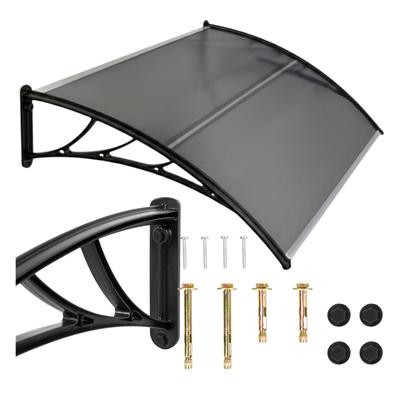 Canopy Over the Entrance Door, Balcony Roof, Window, Polycarbonate, Gray, 150x100