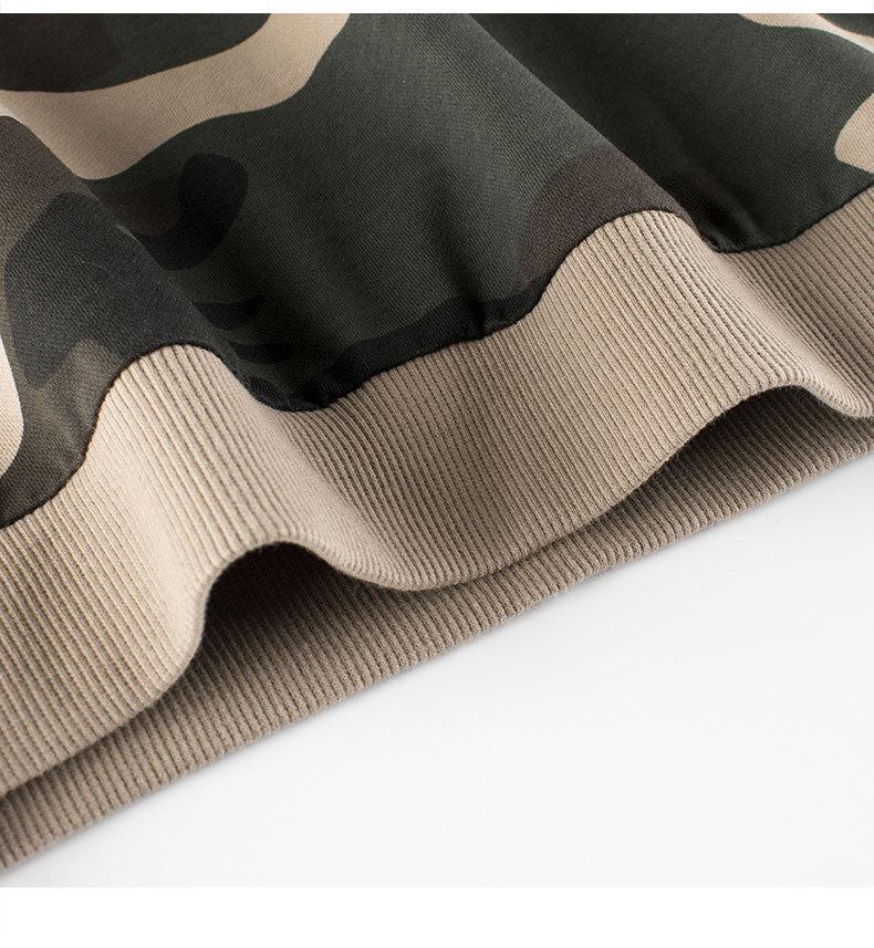 27kids Boys' Camouflage Fake Two-Piece Hoodie - 2024 Spring/Autumn Collection