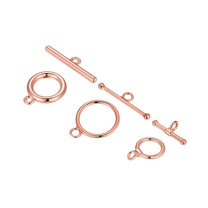 Accessories 925 Sterling Silver IO OT Clasp 18 Gold Plated Chain Necklace Bracelet Connecter for Fine Jewelry Making