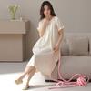 Modal Cotton Unique Beautiful Nightdress Women's Summer Short-sleeved Pajamas Dress Women Can Wear Loungewear