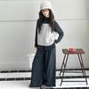 Girls' Plaid Wide-Leg Pants 3-Piece Set for Spring/Autumn 2025