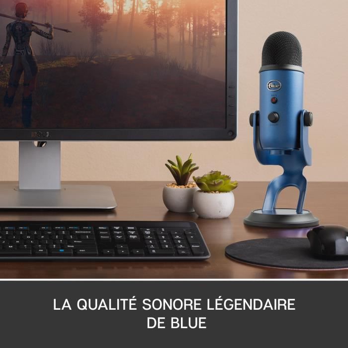 Microphone - Sans fil - LOGITECH G - Yeti - Compatible PC et MAC - Bleu