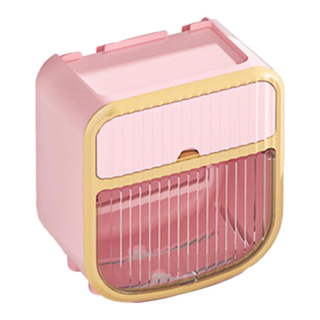 Toilet Paper Holder Wall Mounted Bathroom Tissue Roll Paper Towel Holder Tissue Dispensers for Household Pink