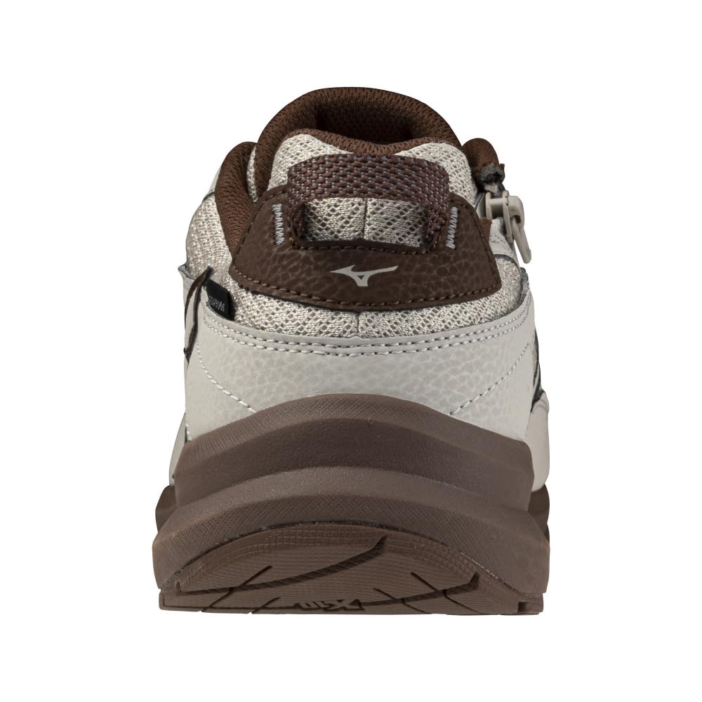 Mizuno Wave Freeride WP SW Walking 4E Shoes, Waterproof, Lightweight, Wide, Beige, 25.0 cm,