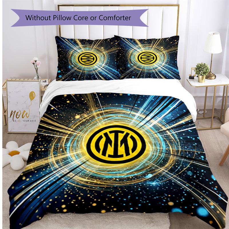 Borussia Dortmund Pattern Printed 3PCS Bedding Set Soft Skin-Friendly Washable Duvet Cover & Pillowcases Set All Season Bedroom